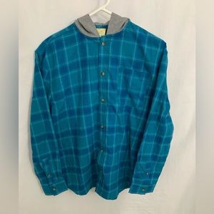 Thereabouts Mens Hooded Long Sleeve Shirt Size XL